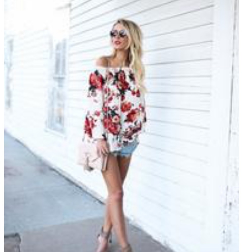 Floral Off Shoulder Blouse